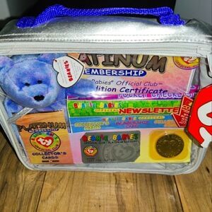 TY BEANIE BABIES Official Club Platinum Edition Membership Bag 1999